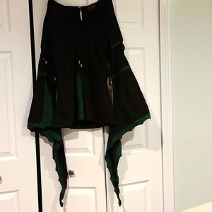 Renaissance bell sleeves corset